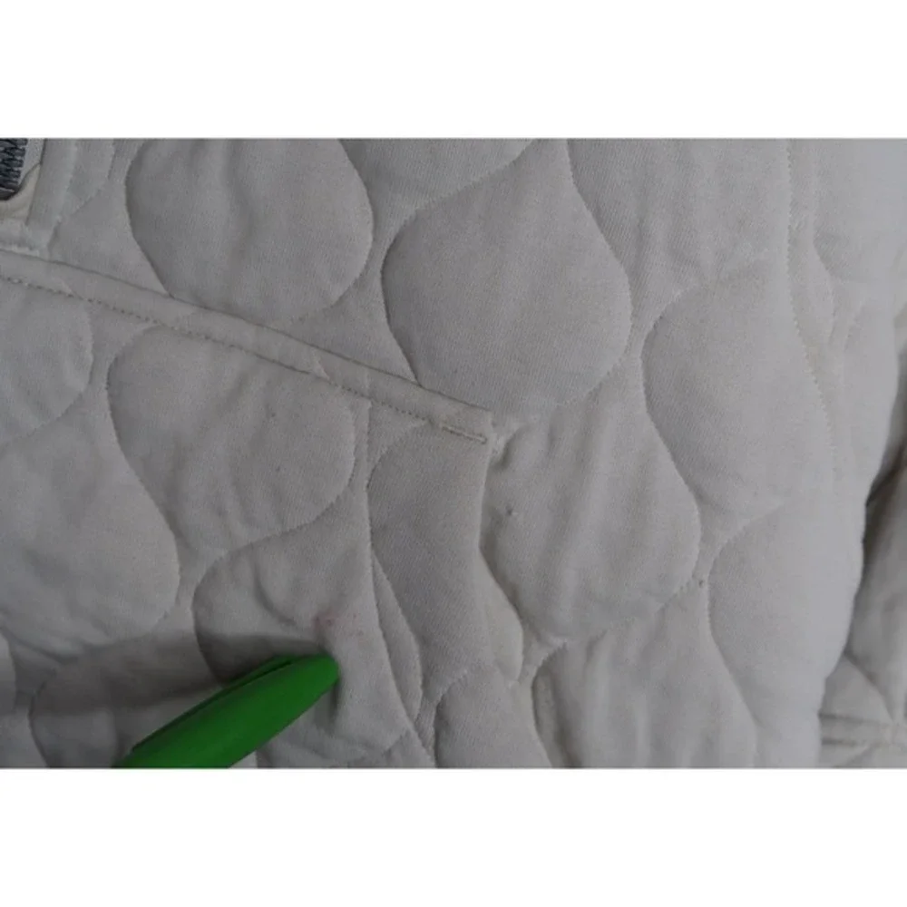 Lululemon Scuba Oversized Quilted Half‎ Zip Bone Sz XS/S Athleisure Outdoor